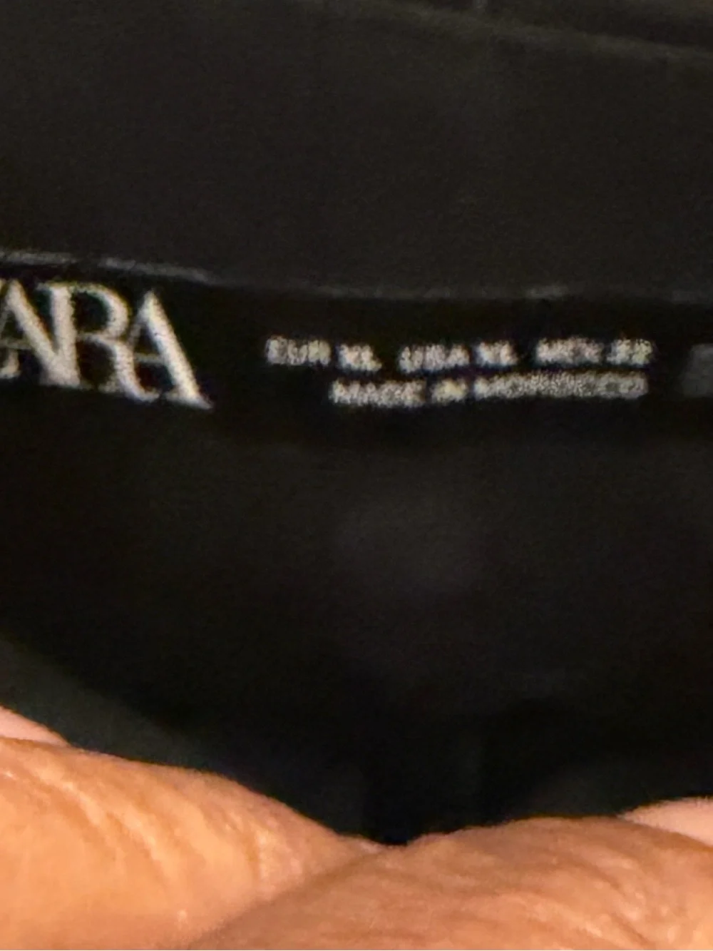 Zara Black High-Waist Belted Dress Pants